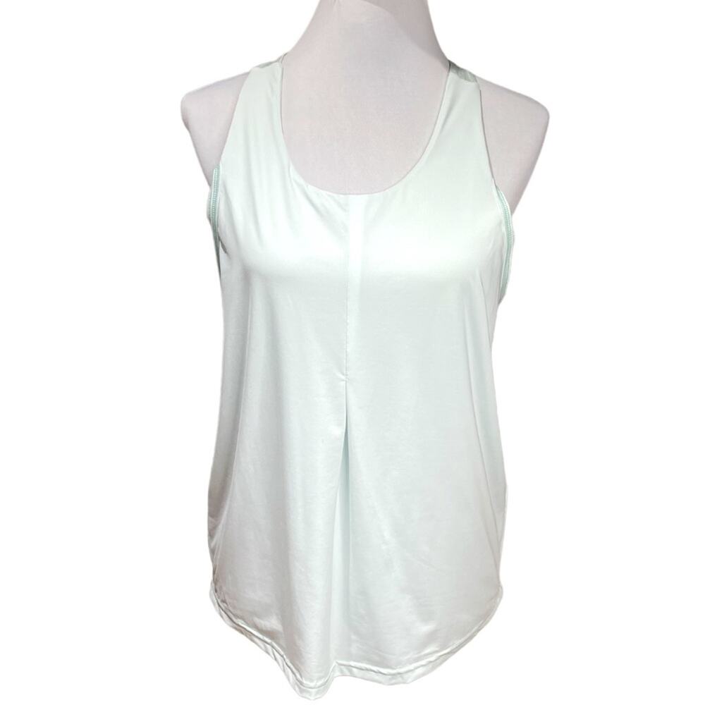 Fila Built in Sports Bra Keyhole Back Tank Top Light Mint Green Size Medium